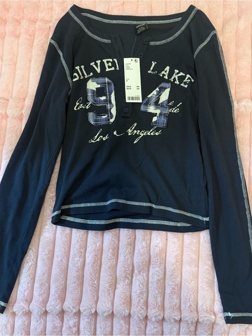 New with tags urban outfitters silver lake long sleeve top